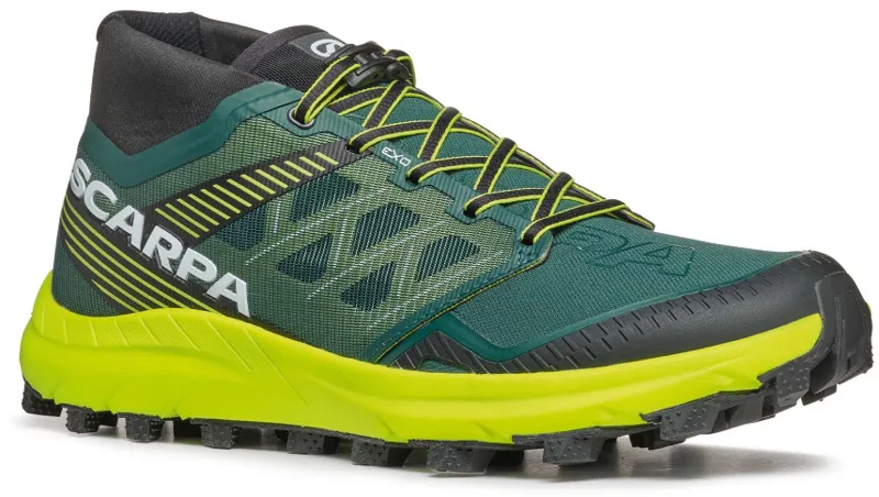 Scarpa Mens Spin ST Shoes - Dark Green Lime